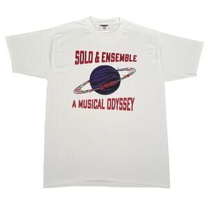 Vintage 2001 Solo & Ensemble Musical Odyssey T Shirt White Band Large